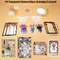 100pc Vintage Floral Ephemera Pack - Washi Stickers, Matte Decoupage Paper & Clear PET Decals - Spring Flower Scrapbooking Supplies for Junk Journals, Planners, DIY Collage & Notebooks